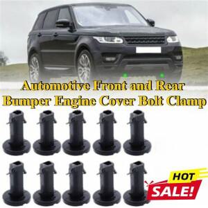 10/20pcs 랜드 로버 레인지 스포츠 플라스틱 패스너 자동차 앞 뒤 범퍼 엔진 가드 볼트 클립 클램프
