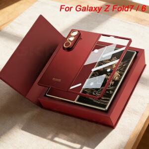 [호환품]삼성 호환 갤럭시 호환 Z 폴드 7 6용 초박형 긁힘 방지 플라스틱 케이스 스크린 글라스 복원 두께