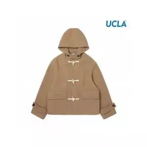 UCLA 남여공용 숏 후드 더플 코트 UZAHC80