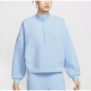 나이키 W 드라이 핏 오버사이즈 하프집 탑 BE3 HQ8189 441