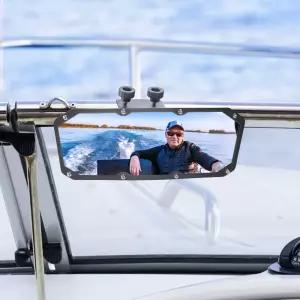 DeEYesiKi 유니버설 마린 리어 뷰 미러 2017-2021 폴라리스 레인저 500 570 1000 XP 900 S와 호환되는 스키