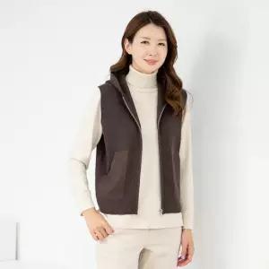 엄마옷 후드 니트 집업 조끼 1GHJ25642 중년여성 마담 60 70대  빅사이즈 할머니