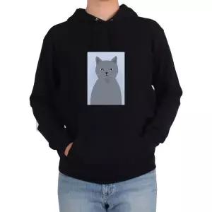 [하프클럽/]후드티 고양이 러시안블루 야옹이그림 다양한 색상 사이즈