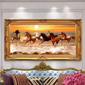 대형 팔마도 보석십자수 공예 비즈 백마