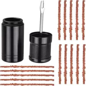 MTB 및 도로 자전거용 튜브리스 자전거 타이어 수리 키트 - 펑크 플랫을 위한 빠른 보관 캐니스터 플러그