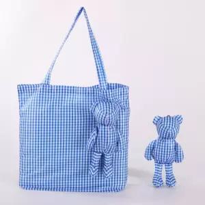 곰돌이 장바구니 곰 에코백 인형 키링 4종 휴대용 예쁜 가방 귀여운 접이식 시장 백 백참 베어 포켓 판촉