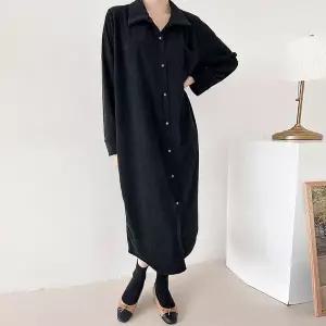 [하프클럽/나야홍]빅사이즈 512 미미골덴원피스롱남방 DBST497