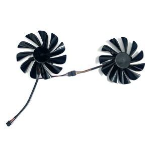 2PCS  95MM 4PIN FDC10U12S9-C 냉각 팬 RX 5700 XT Red Dragon GPU Powerco