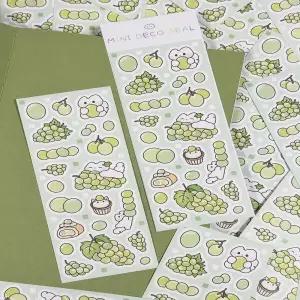 아트박스/영오영스튜디오 샤인머스캣 미니 씰스티커