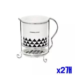 [오너클랜]bns 위생적인 도자기 수저통 중 x2개 수저보관통 숟가락통