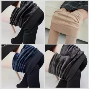 겨울 따뜻한 여성 쫀쫀한 스판 퍼 안감 기모 레깅스 여성레깅스