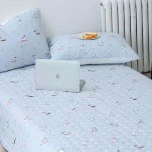 사계절 침대패드 주토피아 카페트겸 패드 밴딩 퀸 Q (블루) (WFKBQDX)