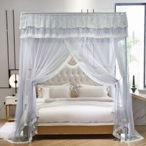 침대 캐노피 모기장 연핑크 포스트 안방 레이스 력셔리 1 5X2 0M 아이방 사각 방충막