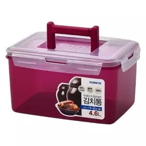 코멕스 뚜껑이 더 튼튼해진 김치통 마젠타 4.6L (WFKBQHT)