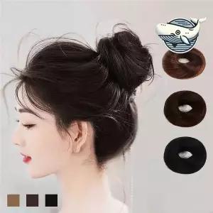 [하프클럽/]자연스러운 볼륨 똥머리 생머리 헤어밴드