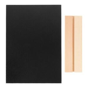 호환 1개 분필판 표지판 소나무 나무 받침대 칠판 메시지 보드 데스크탑 장식 디스플레이 파티 웨딩 홈 DIY 장식 미니