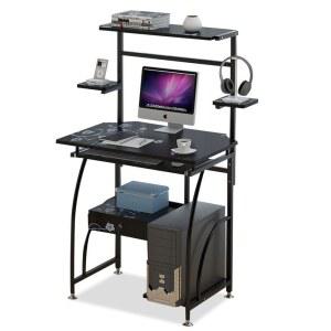 1인용 컴퓨터책상 데스크 거실 사무실 선반 철제 조립식 L자 데스크탑 초등학생 70CM