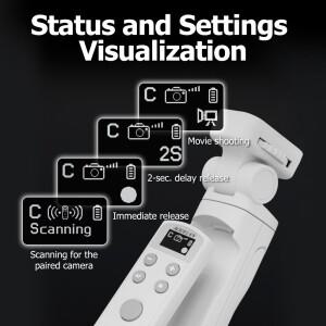 AODELAN USB-C Canon EOS R5II R50 RP 850D 호환  원격 제어 기능이 충전식 Bluetooth 무선 슈팅 그립 삼각