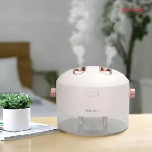 휴대용 무선 듀얼스팀맨 스윙 가습기 대용량 소형 가열식 USB 디자인 인테리어