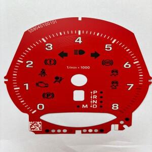 포르쉐 718 박스터 2020-2025 마칸 대시 오버레이 게이지 페이스 gts 280KM/H호환  컬러풀 계기판 스티커