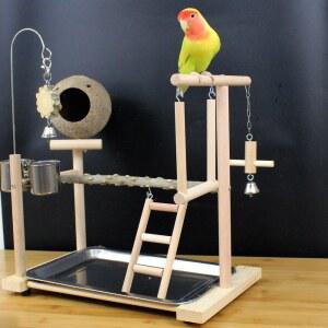 둥지 스탠드 폴대 버드링 앵무새 조류용품 5호 앵무새놀이터 2단 스텐드 XS