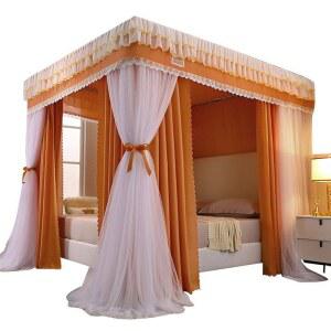 모기장 차양 접이식 합금 4면보호 여름용 차단 캠핑용 자외선 게임 초대형 설치하지 기숙사