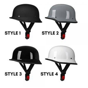 Type 1 경량 빅사이즈 빈티지 반모 스쿠터 고글 독일군 4XL 하프 오토바이 할리 하이바 헬멧