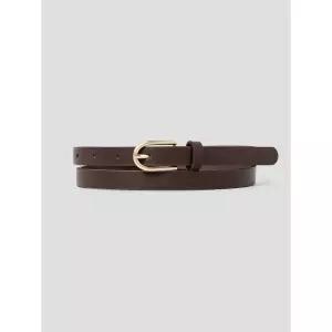 [에잇세컨즈] 15mm 라운드 버클 벨트  브라운 (35618OWYAD)