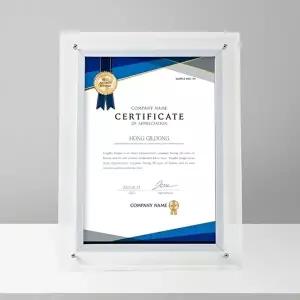 투명 아크릴 상장액자 상장케이스 사진액자 A4 (KYR-WE1DF7D)