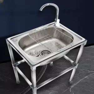 캠핑싱크대 싱크볼 설거지통 세면대 낚시 차박 간이 설거지 이동식 스테인리스 캠핑 세척