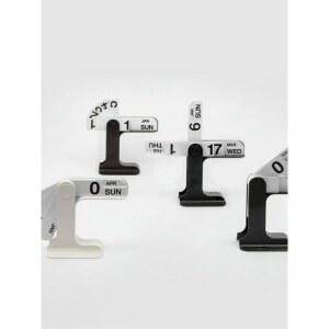 만년달력 다네제 플립 캘린더 하얀색 소품 심플 날짜 스탠딩 달력 검은