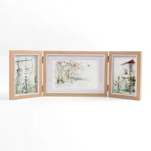 탁상용액자 사진액자 접이식액자 3단프레임 인테리어 (KYR-WACA46D)