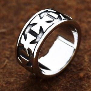 트렌디 펑크 스타일 병뚜껑 십자가 리본목걸이 니트 진주 악세사리 묵주 우아하고