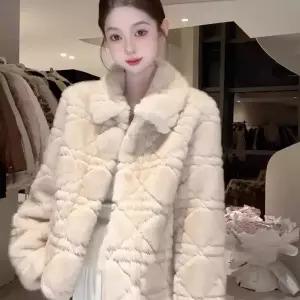 여자재킷 가죽 가성비 핑크 칼라 코트 겨울 일체형 퀼팅 상의 원템4