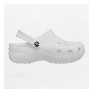 [크록스]클래식 플랫폼 클로그 화이트 여성 ( )