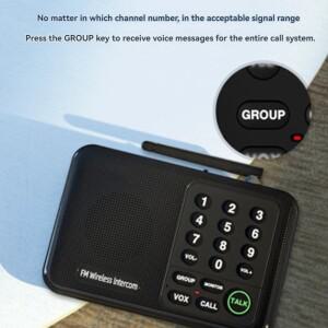 호환 비즈니스 무선 인터콤 발신자 비서 양방향 음성 빌딩 내부 통화 링  사무실 홈