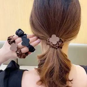 2p 머리 묶기 머리끈 밴드 블랙 똥머리 곱창 당고 고무줄 끈 예쁜 머리묶기 브라운