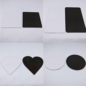 호환 500pcs 개인화 된 승화 냉장고 자석 사각형 그림 Mag 시트 주방 오븐 사무실 사물함