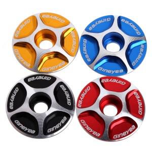 알루미늄 스레드리스 로드 MTB 자전거 스템 액세서리 헤드셋 탑 캡 커버