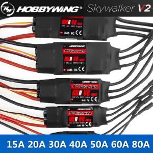 [호환품]Hobbywing Skywalker V2 12A 15A 20A 30A 40A 50A 60A 80A RC FPV Quadcopter 비행기 무인기 용 UB