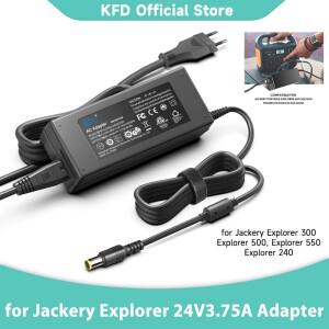 잭커리 익스플로러 500 300 550 휴대용 파워스테이션 태양광 발전기 293Wh 518Wh 어댑터용 24V 90W 충전기