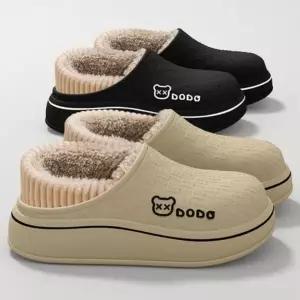방수 논슬립 경량 EVA 털 슬리퍼 겨울 털신 실내화