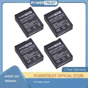 GoPro HD HERO3/3+ 및 AHDBT-201/AHDBT-301/AHDBT-302용 1600mAh AHDBT-301 리튬 이온 배터리 AHDBT 301
