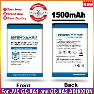 BN-VH105 카메라 배터리 JVC GC-XA1 및 ADIXXION 액션 캠코더 BN SLB-10A 1500mAh