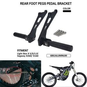 바이크 오토바이 리어 호환 풋 페그 페달 브래킷 승객 발판 서론 라이트 비 X S/X/L1E 세그웨이 X260/X160