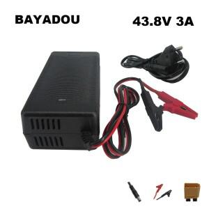 43.8V 3A 36 볼트 12S Lifepo4 고속 충전기 철 인산염 에너지 저장 배터리 팬 악어 클립 XT60