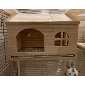 나무집 놀이터 새장 은신처 조류 모던 남자 위한 인형의 집 보관 4세트