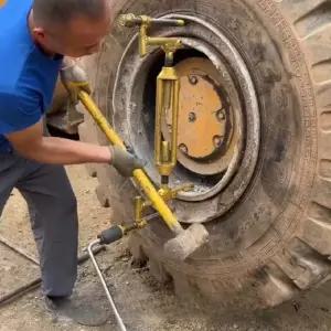 대형 타이어 탈착기 교환기 교체 분해기 수동 자동차 바퀴