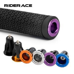 RIDERACE 자전거 그립 핸들 바 엔드 캡 23.5MM 알루미늄 합금 도로 사이클링 MTB 산악 용 플매트 카펫 러그