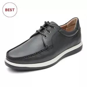 [롯데백화점]랜드로바 남성화 남자구두 경량 쿠션좋은 발편한 비즈니스 캐주얼화 블랙 LANOXC2201MF1